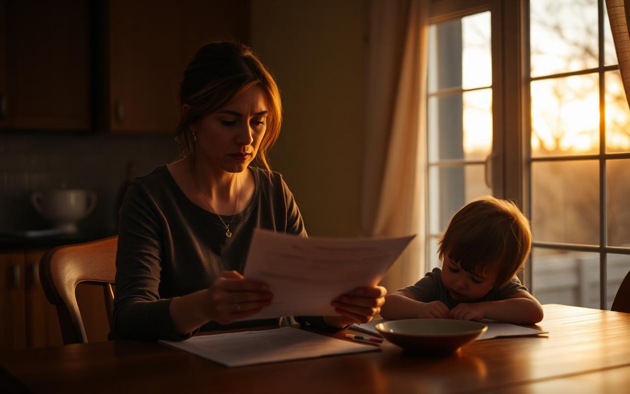 Sarah & Her Daughter — Single mother · Financial hardship
